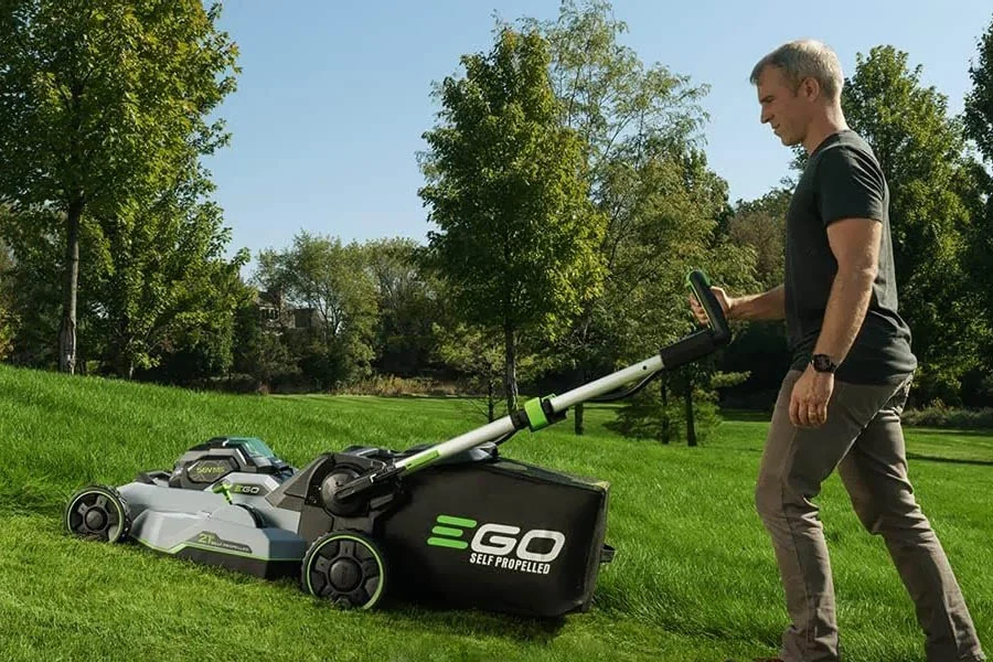 compact electric lawn mower
